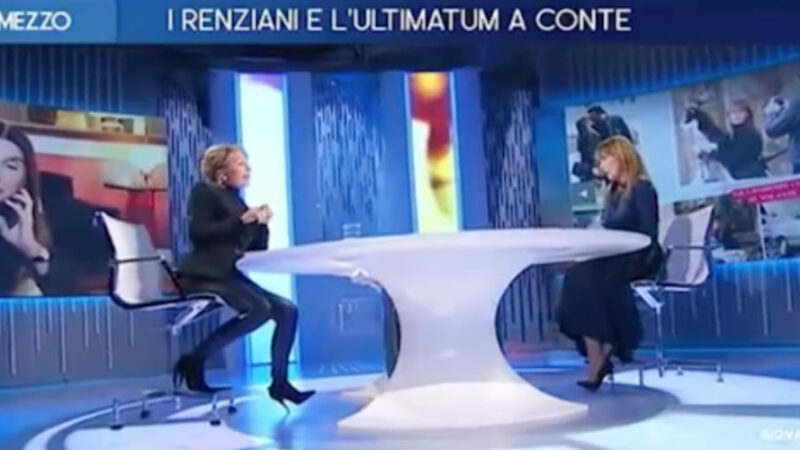 Lilli Gruber “rimprovera” Maria Elena Boschi a “Otto e Mezzo”