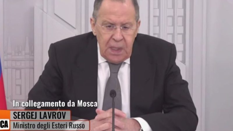 Il ministro degli esteri Lavrov a Zona Bianca: “I media travisano le nostre parole”